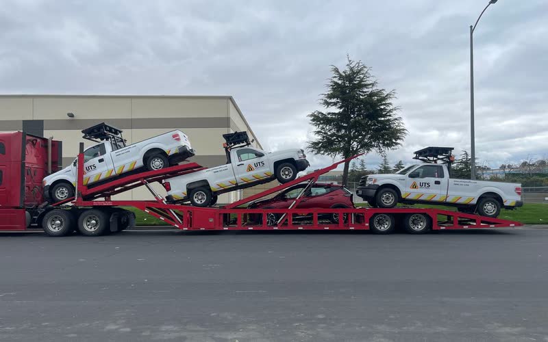 Nick's loaded trailer